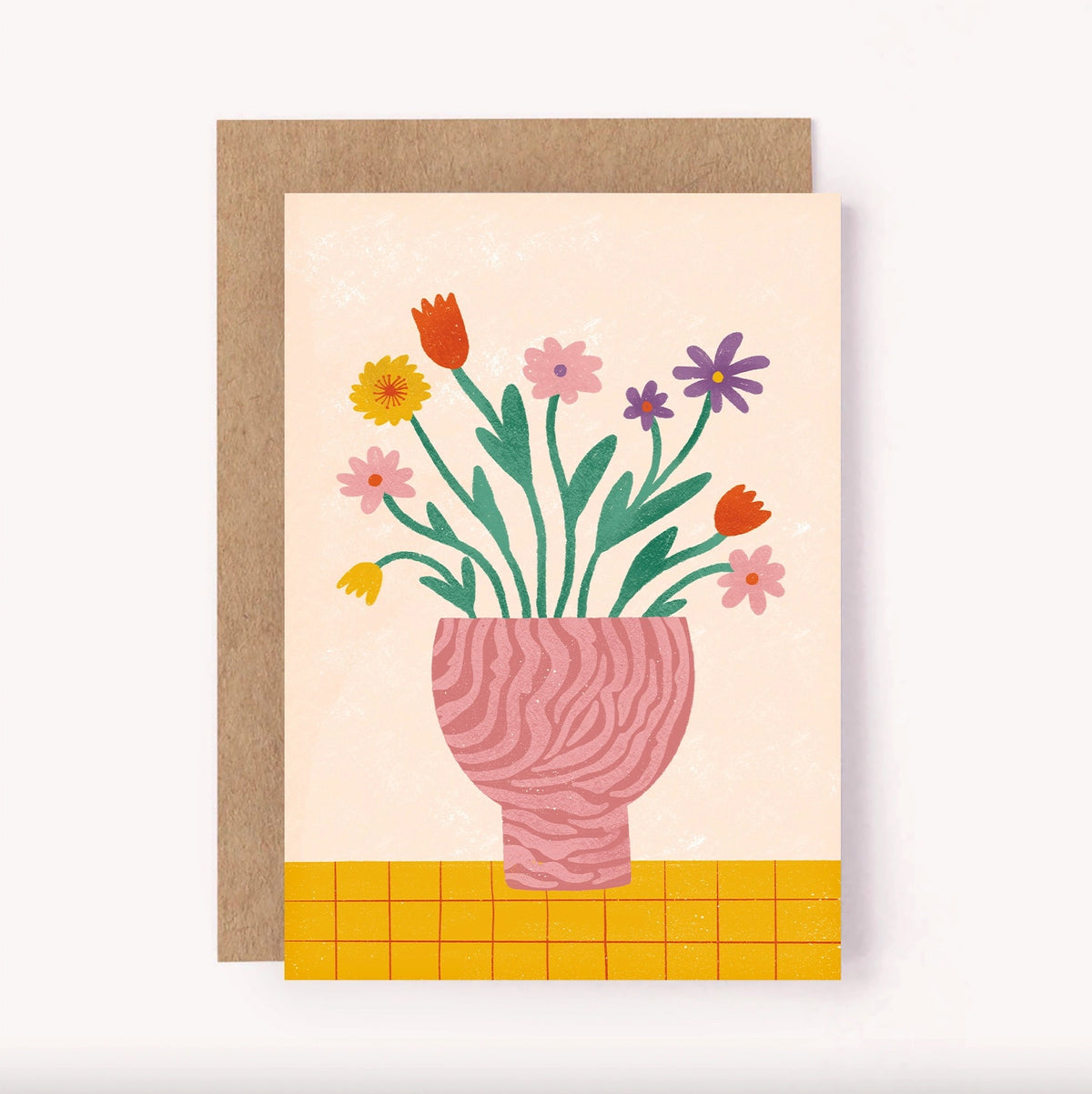 Flower Vase Greeting Card