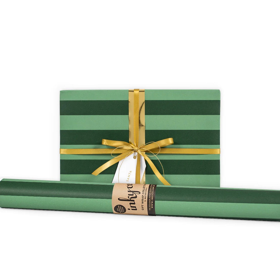 Wrapping Paper Roll 5m / Stripe Green