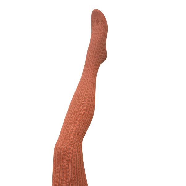 Haptic Organic Cotton Tights / Terracotta