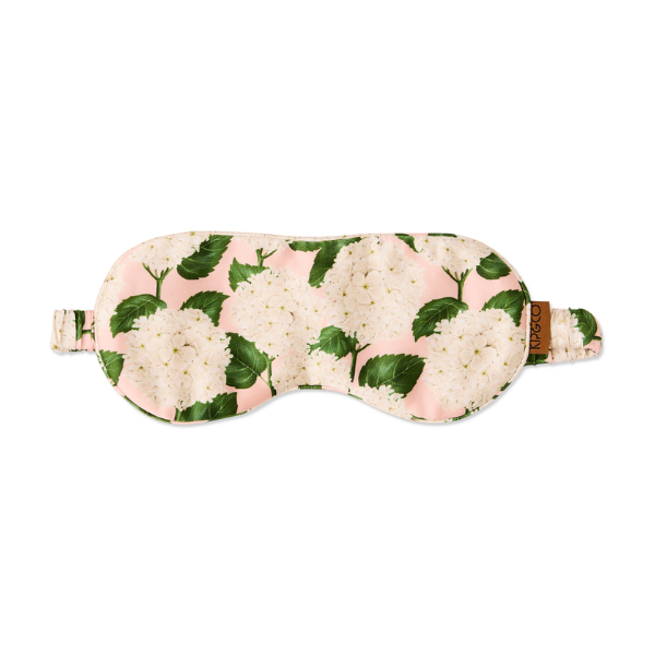 Hydrangea Pink Silk Eye Mask