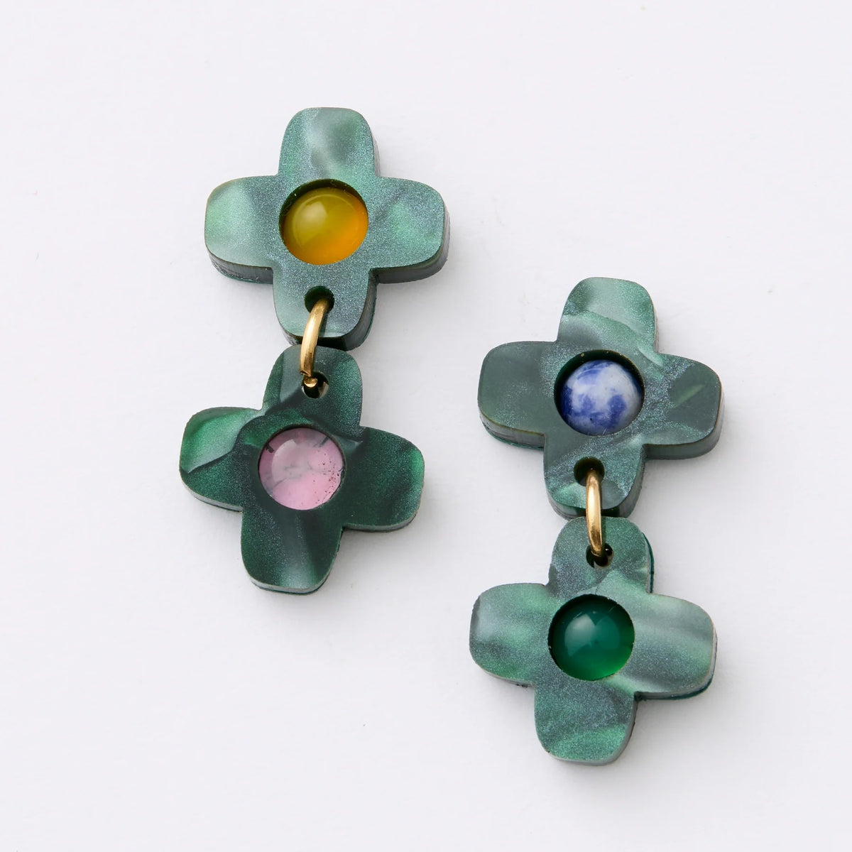 Hecate Earrings / Emerald