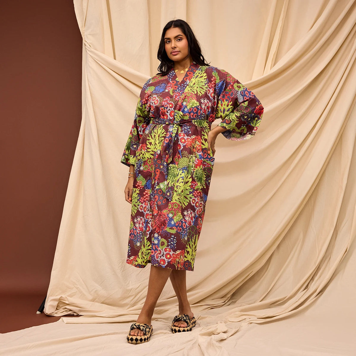 Cora Cotton Robe / Garnet