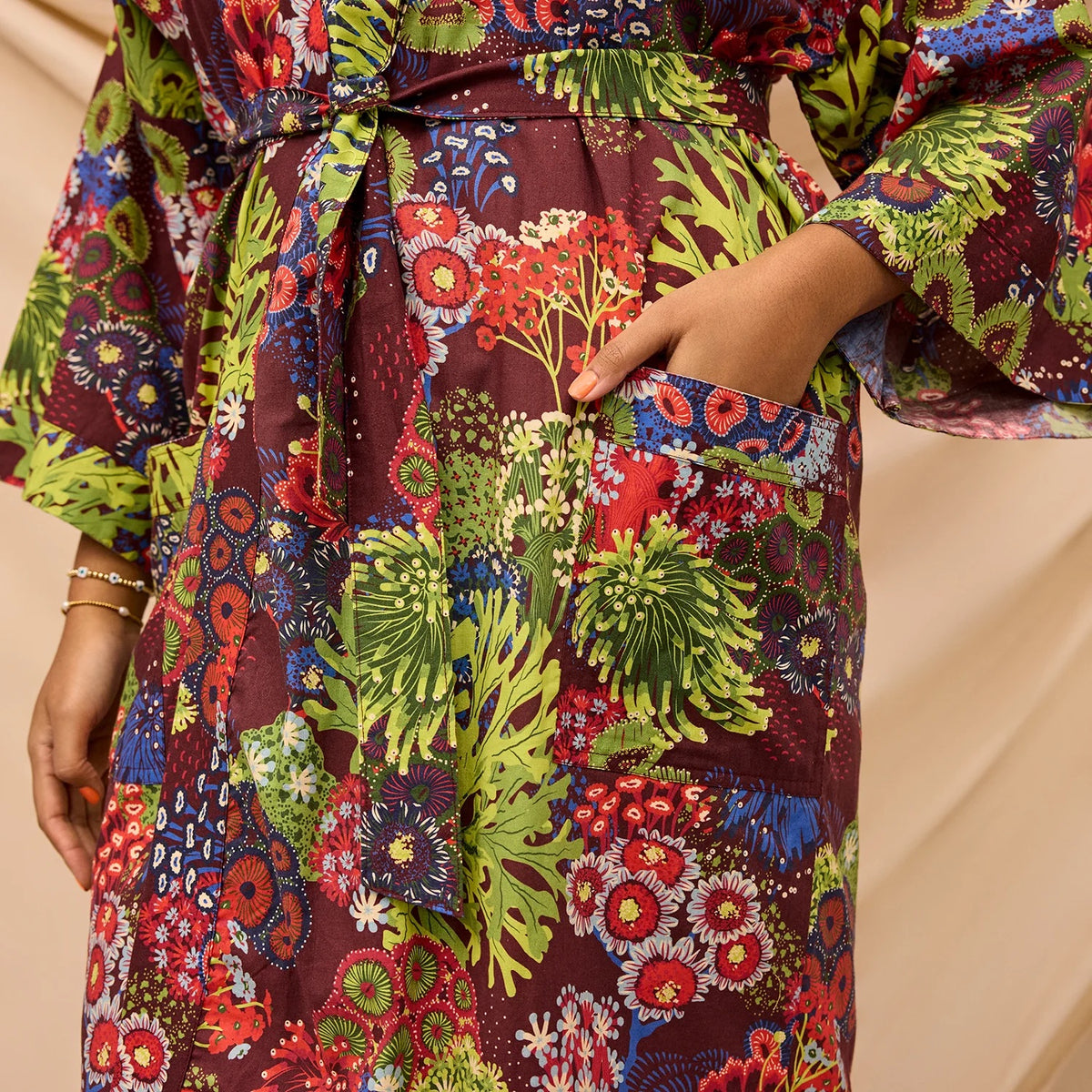 Cora Cotton Robe / Garnet