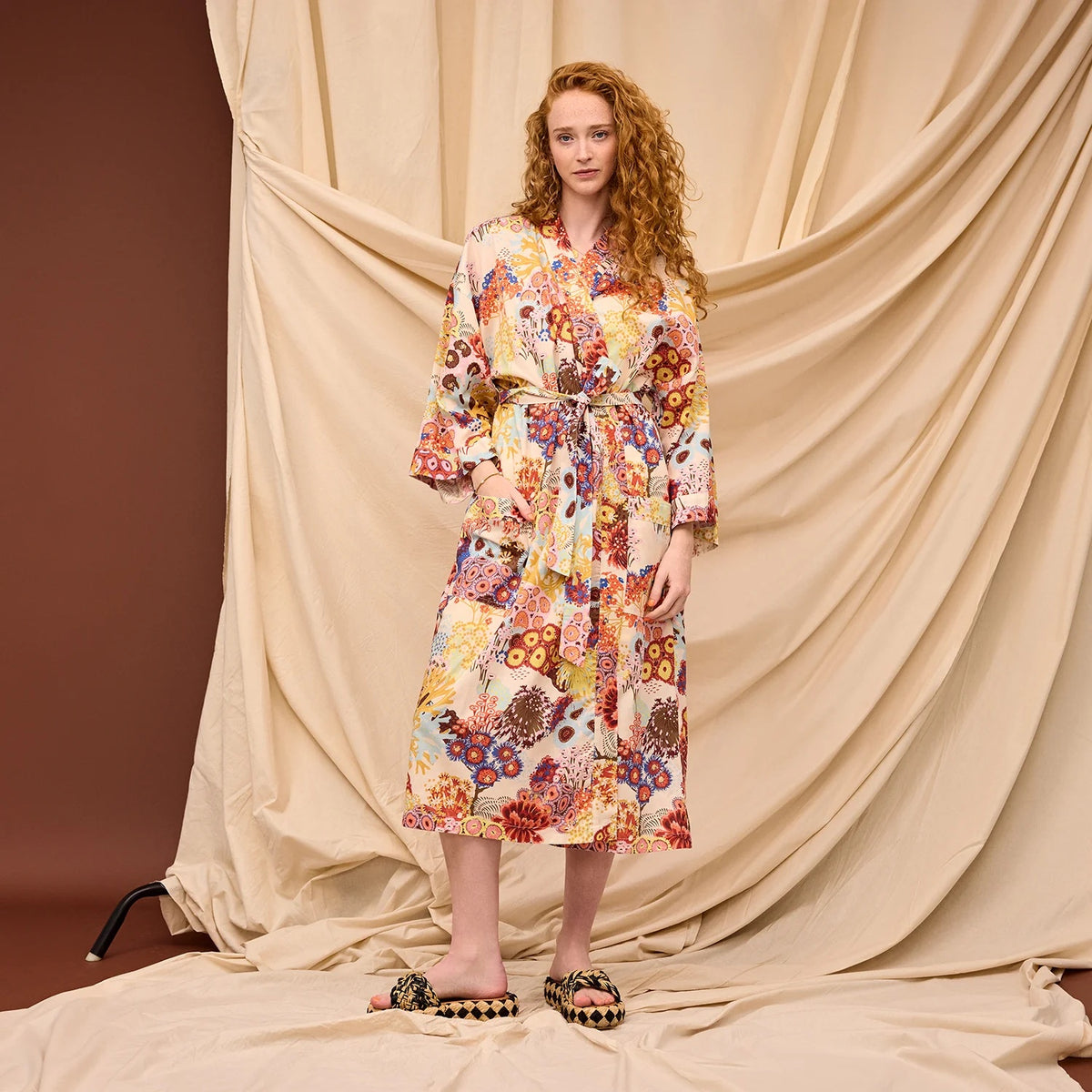 Cora Cotton Robe / Pearl