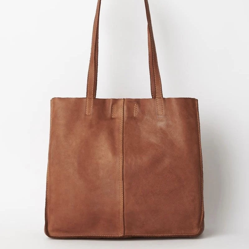 Baby Unlined Tote / Cognac