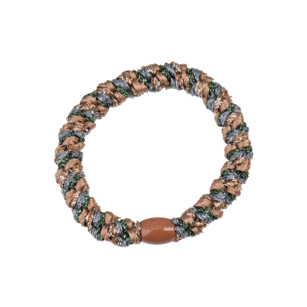 Kknekki Hair Tie / Army Nougat Glitter