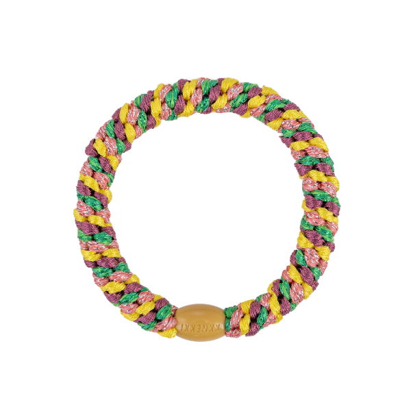 Kknekki Hair Tie / Green Yellow Pink