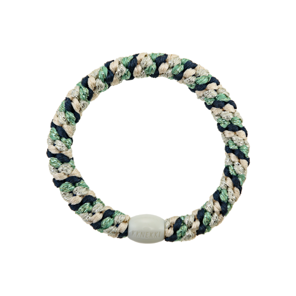 Kknekki Hair Tie / Pistachio Navy