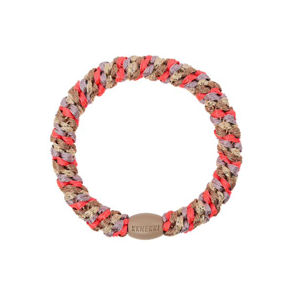 Kknekki Hair Tie / Nougat Neon Pink
