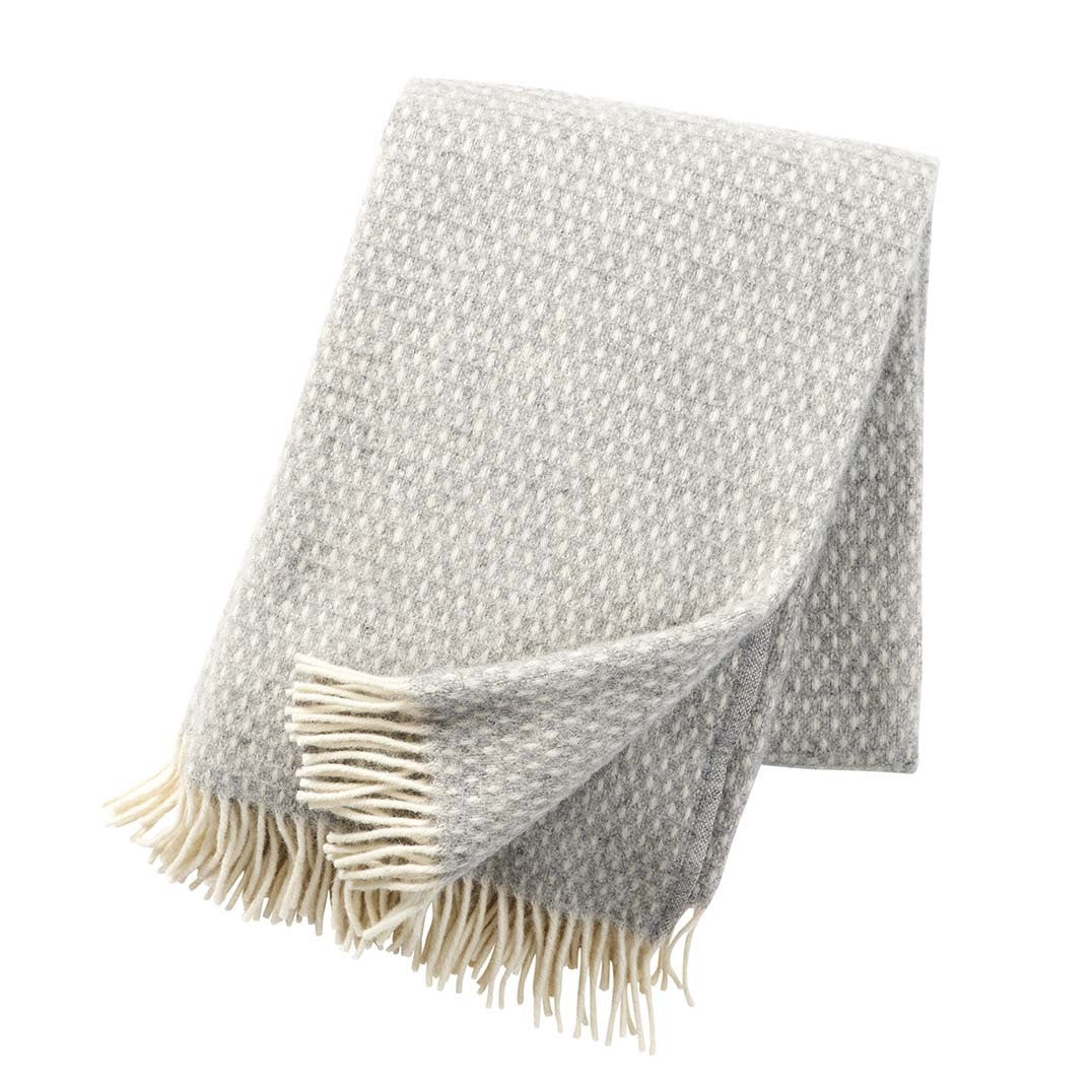 Knut Wool Throw / Light Grey