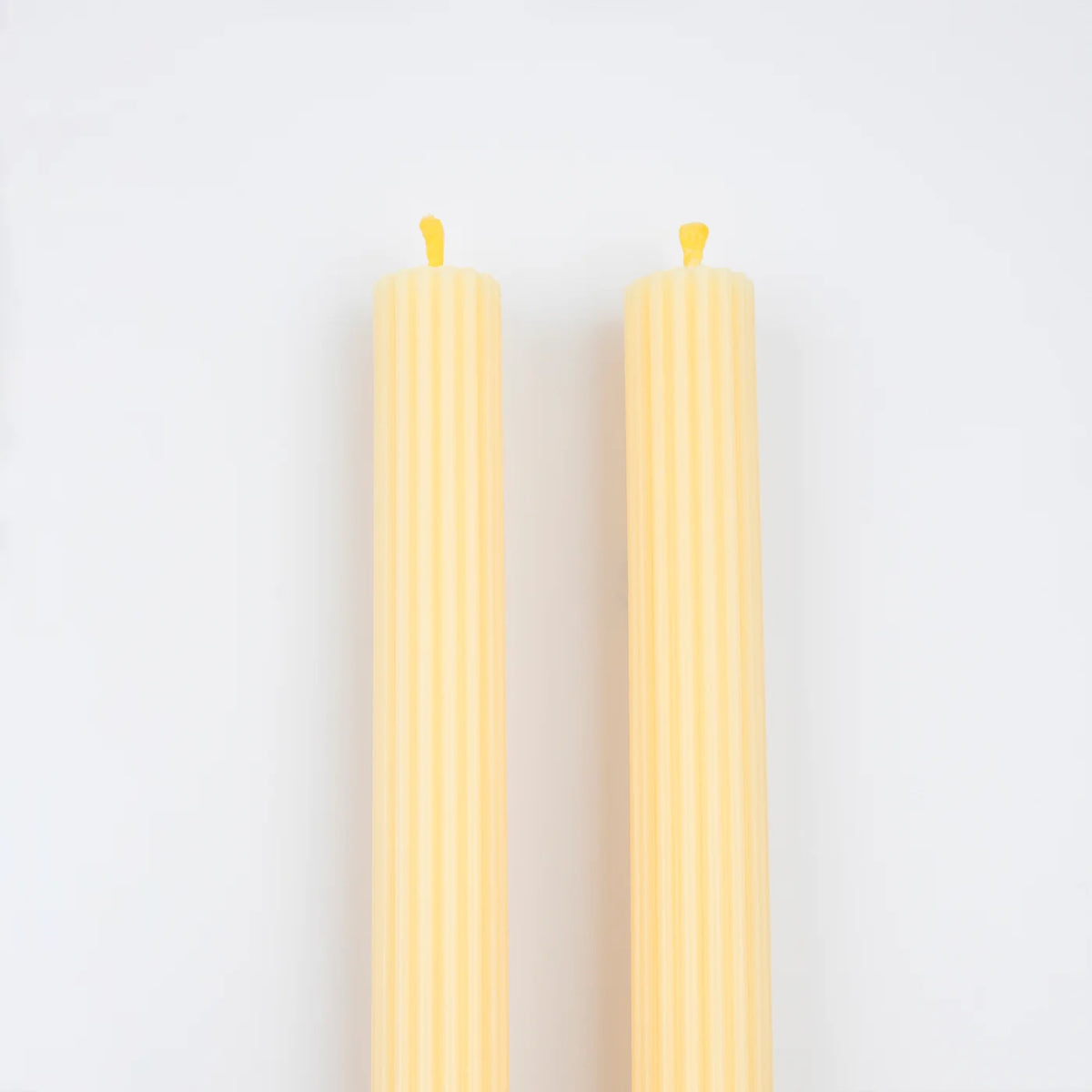 Lemon Sherbet Table Candles / Pack of 2