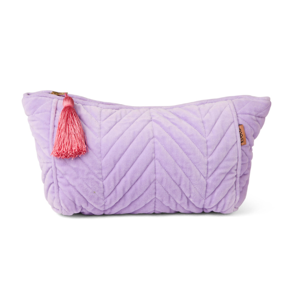Lilac Velvet Toiletry Bag