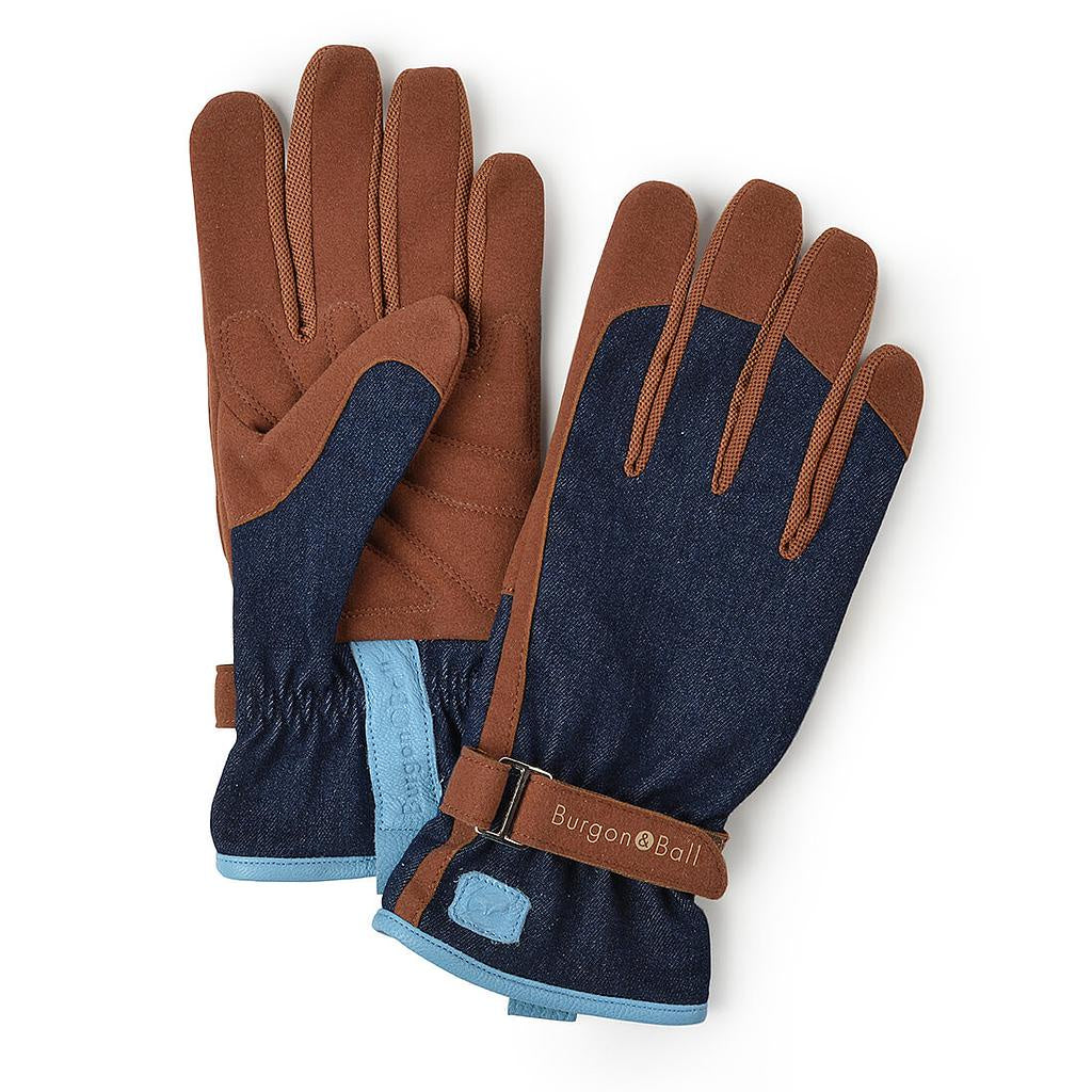 &#39;Love The Garden&#39; Gloves / Denim