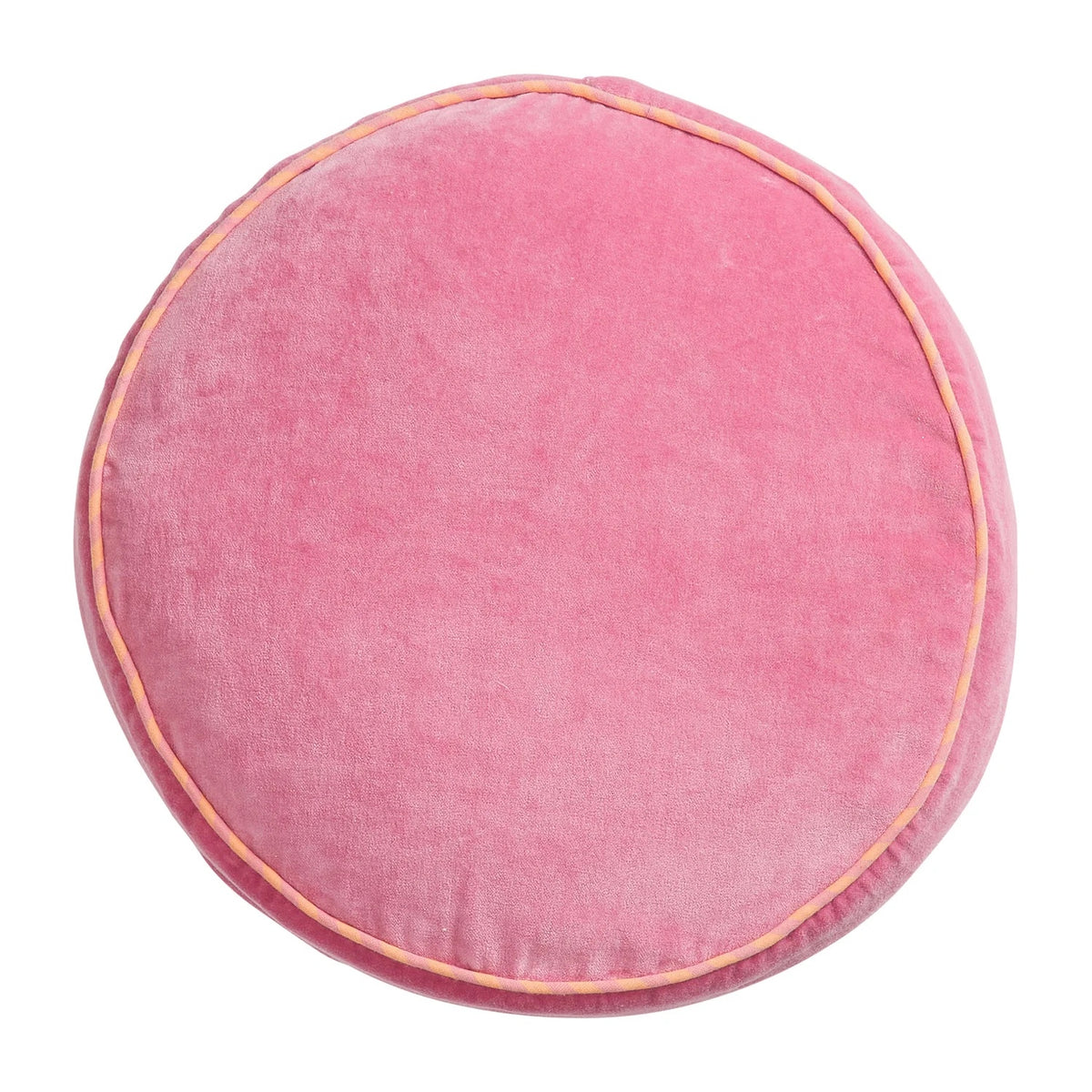 Castilo Round Velvet Cushion / Rosewater