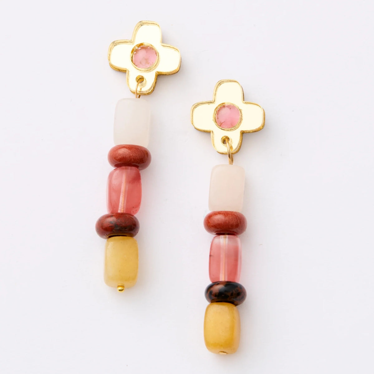 Madeline Beaded Earrings / Gold