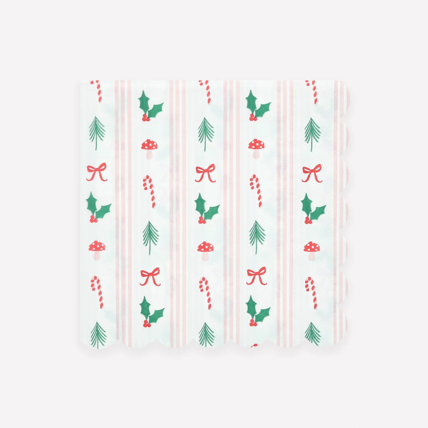 Festive Icon Stripes Large Napkins