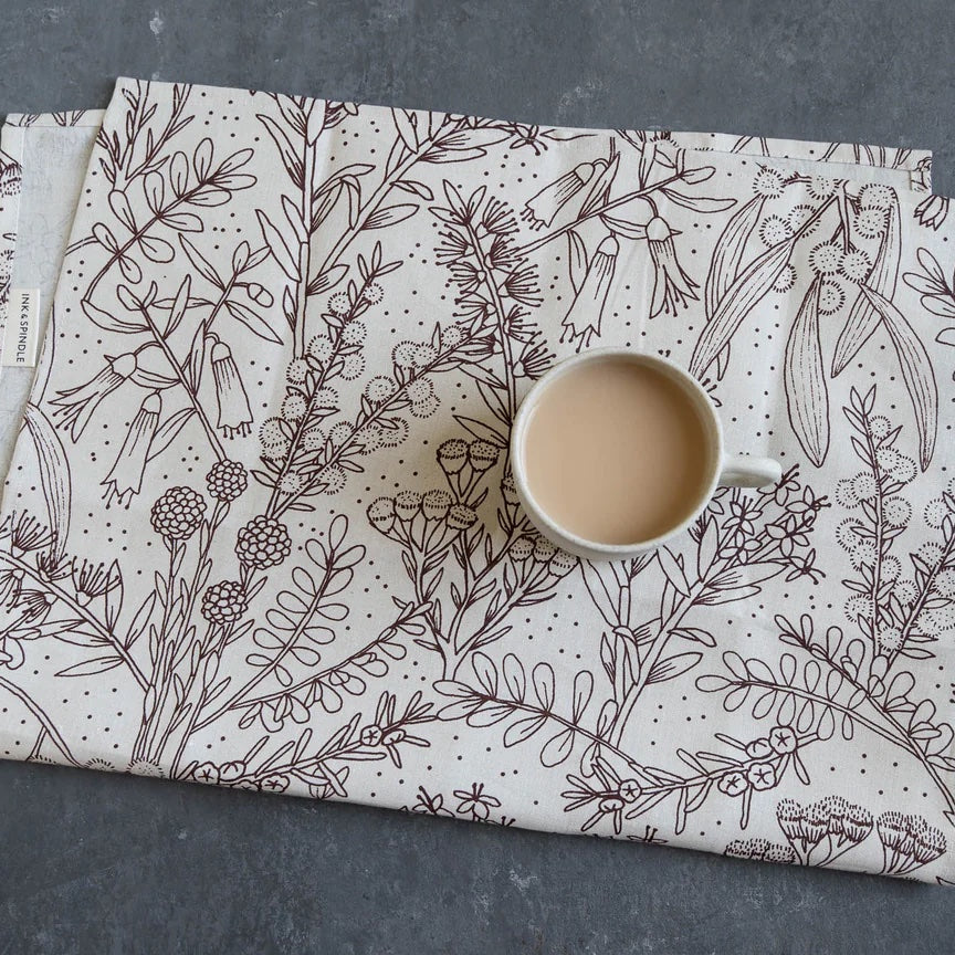 Merri Creek Tea Towel / Earth