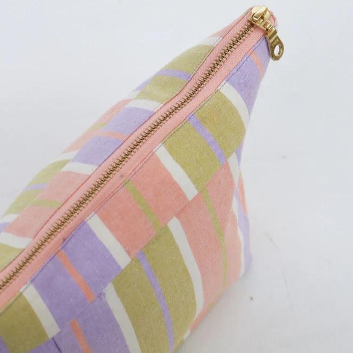 Miami Stripe Cosmetic Case