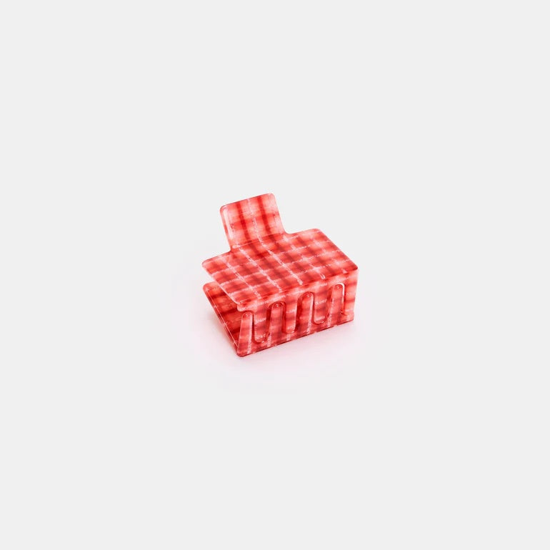 Midi Box Claw / Red Plaid