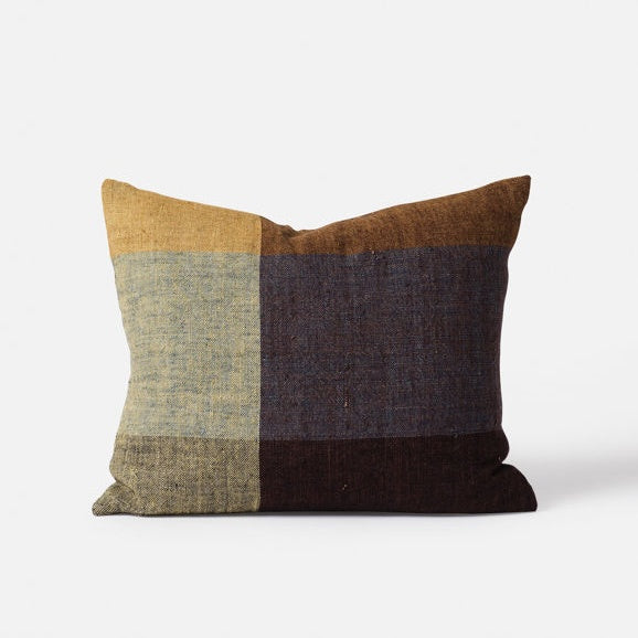 Miro Linen Cushion / Custard Multi