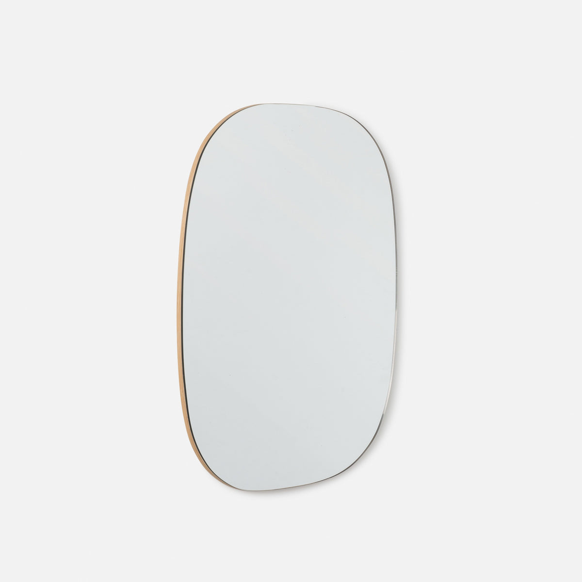 Oval Wall Mirror Large / Oak