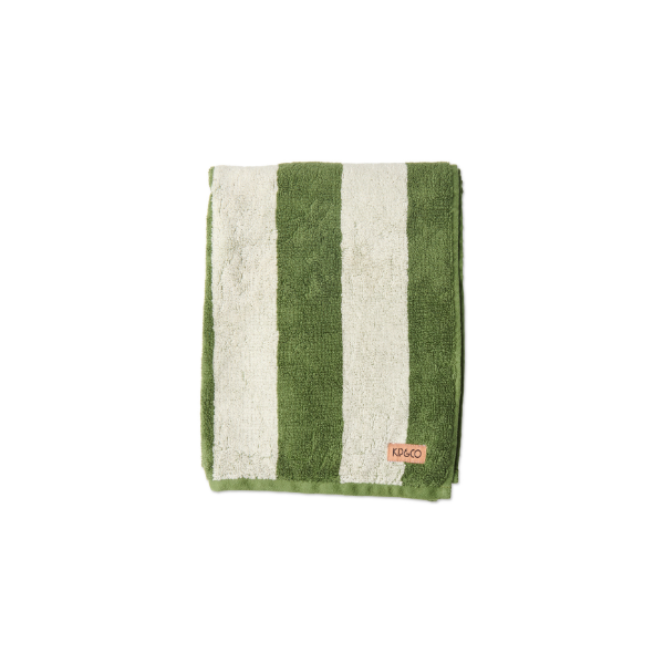 Moss Stripe Terry Face Washer