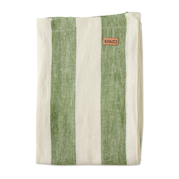 Moss Stripe Rectangular Tablecloth