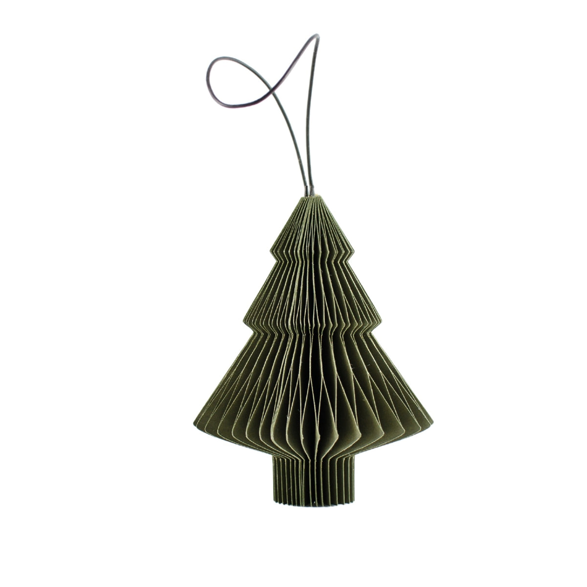 Paper Tree Ornament / Olive Green