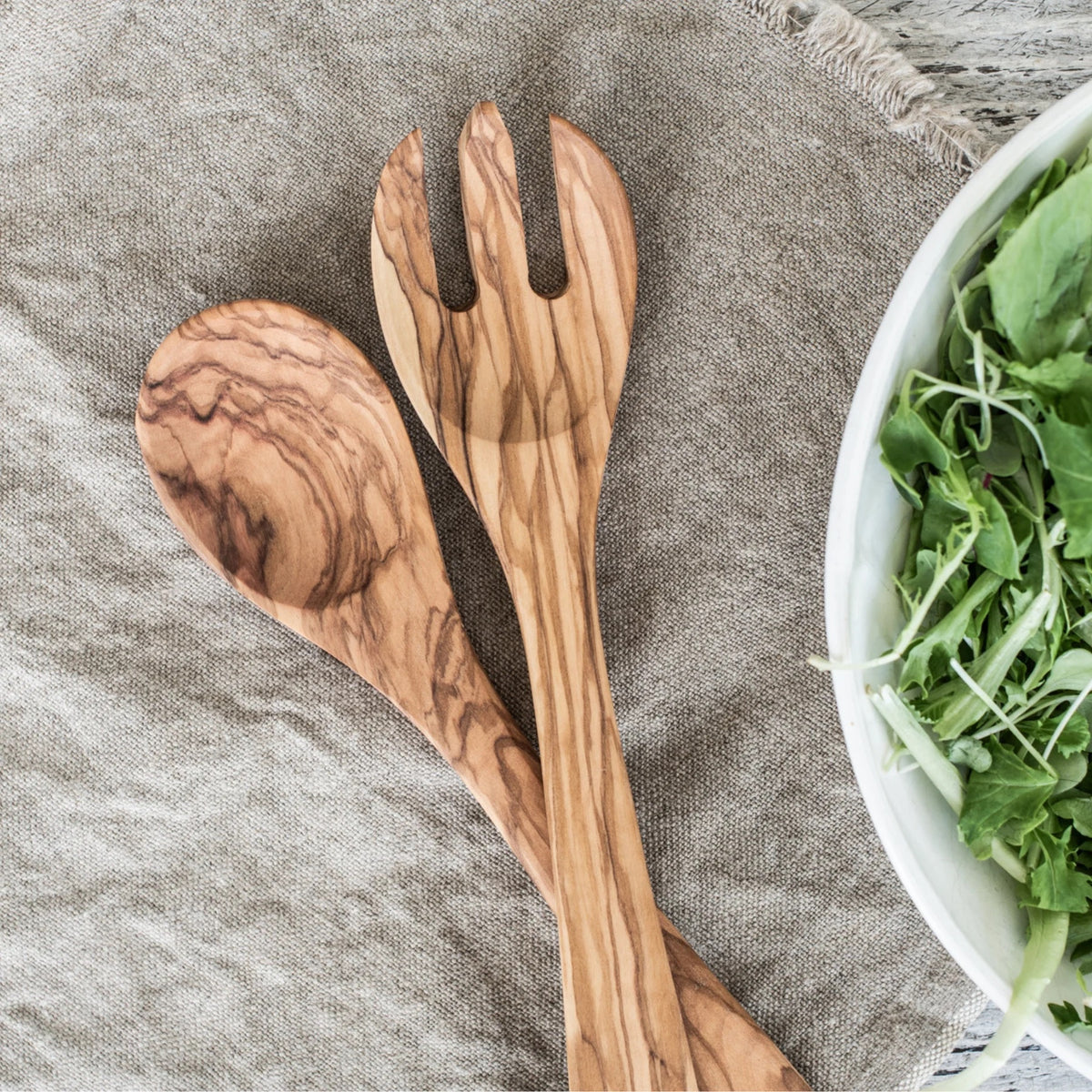 Olivewood Salad Servers