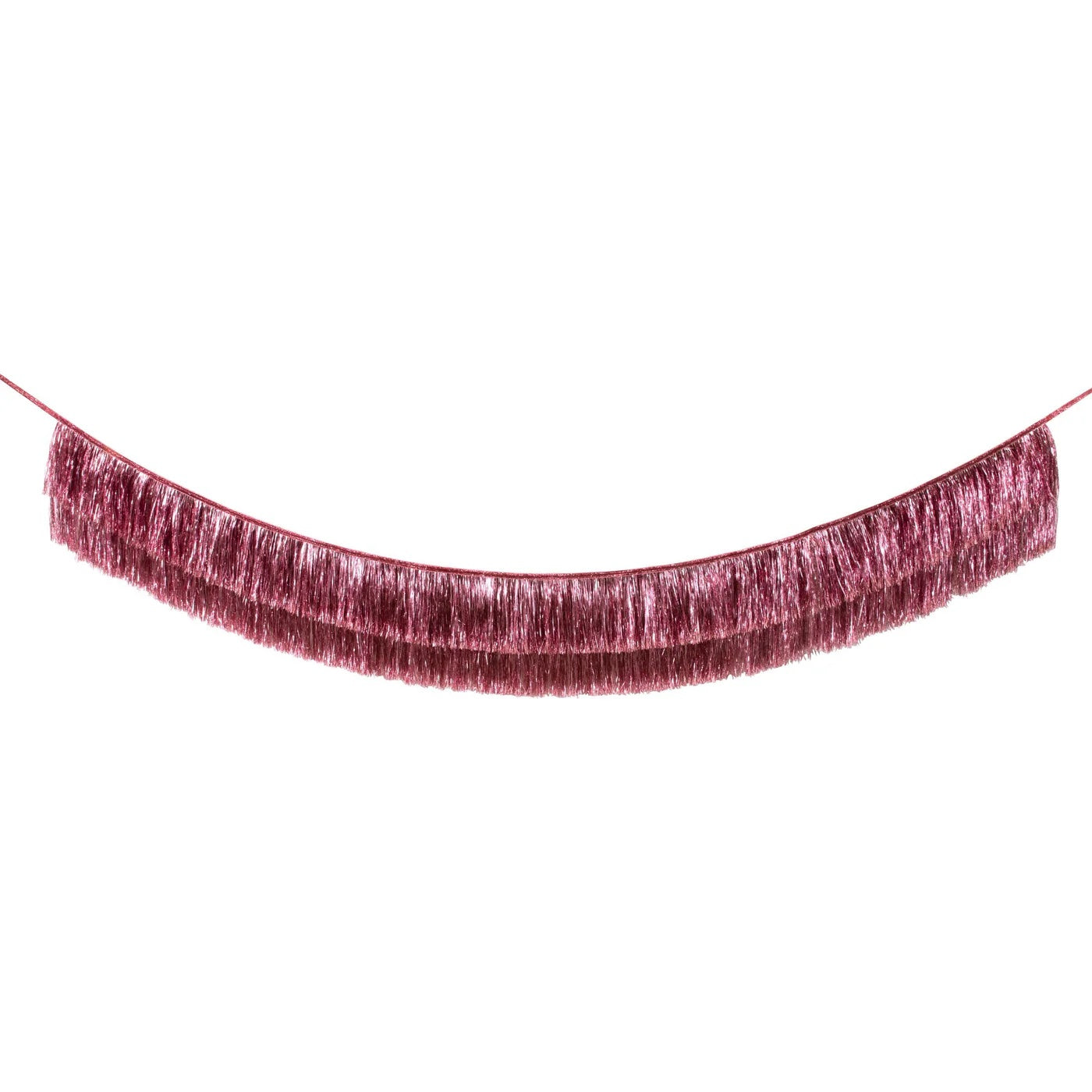 Pink Tinsel Fringe Garland