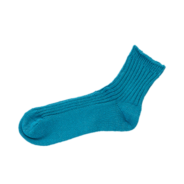 Praha Linen Ribbed Sock / Tenkawa River