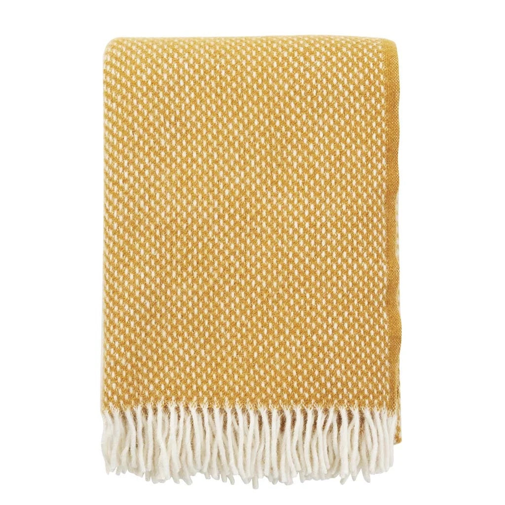 Preppy Wool Throw / Mustard