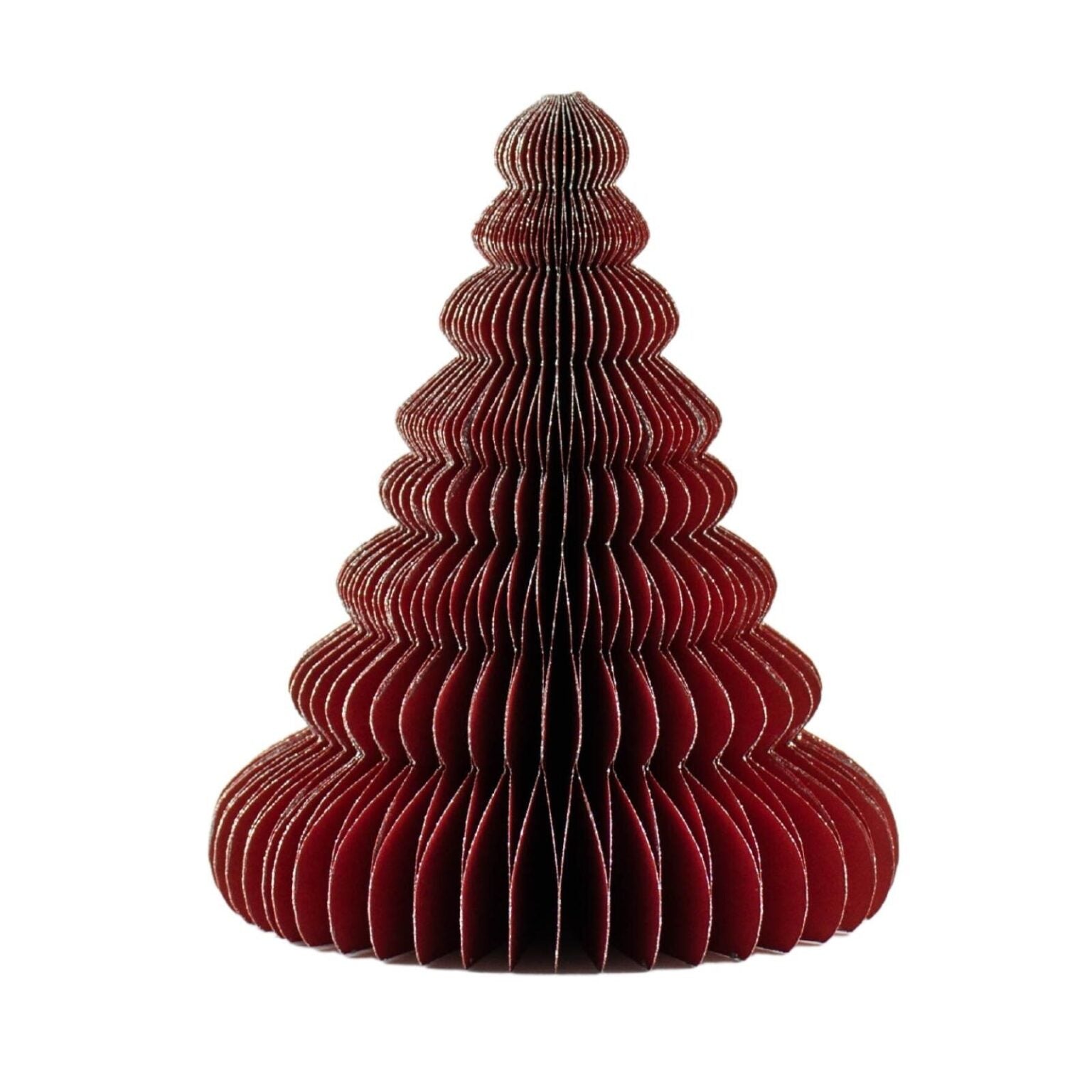 Standing Tree with Glitter 24cm / Classic Red