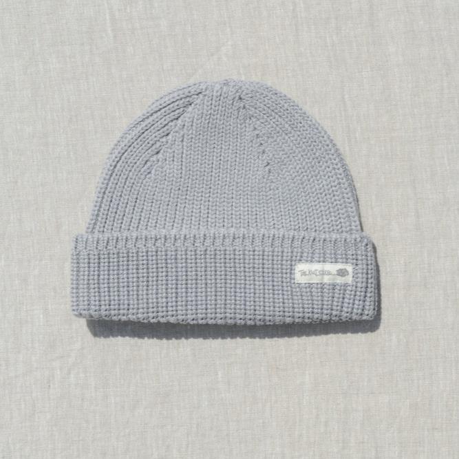 Ribbed Merino Beanie / Light Grey