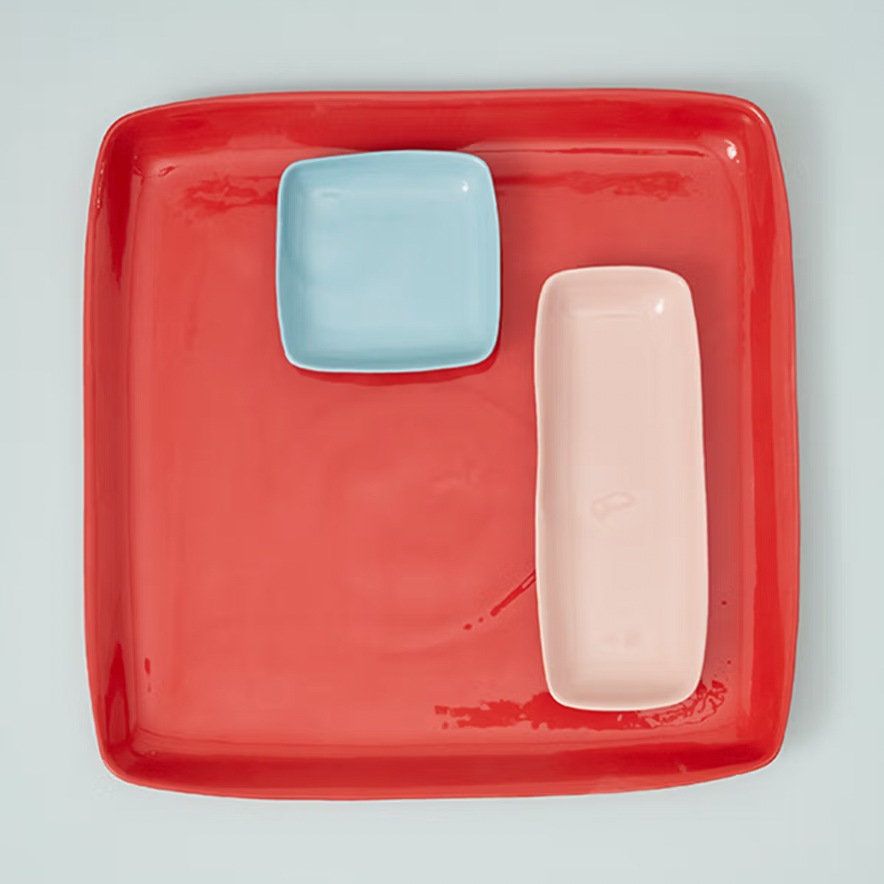 Small Square Platter / Duck Egg