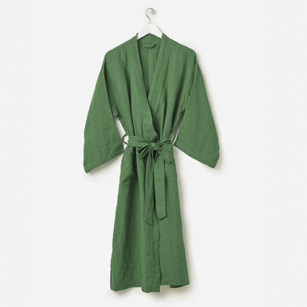 Linen Robe / Spearmint - Woodend General