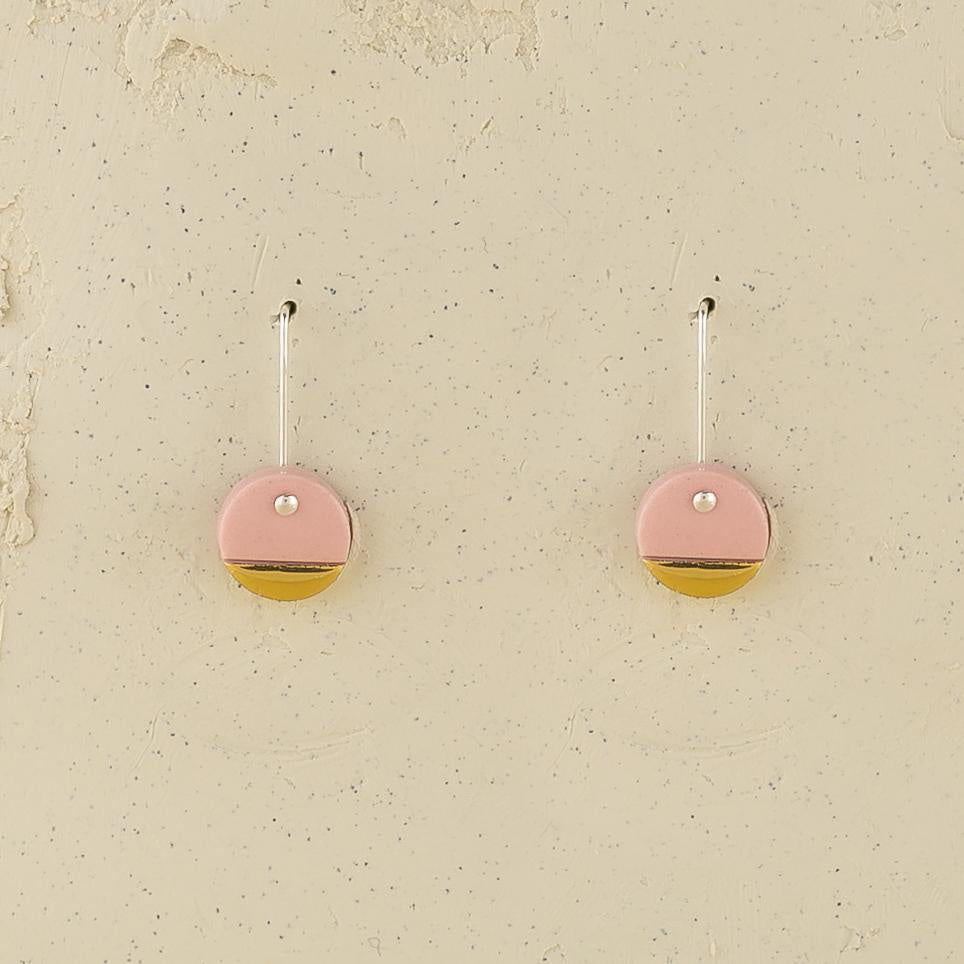 Spot Earrings / Pink