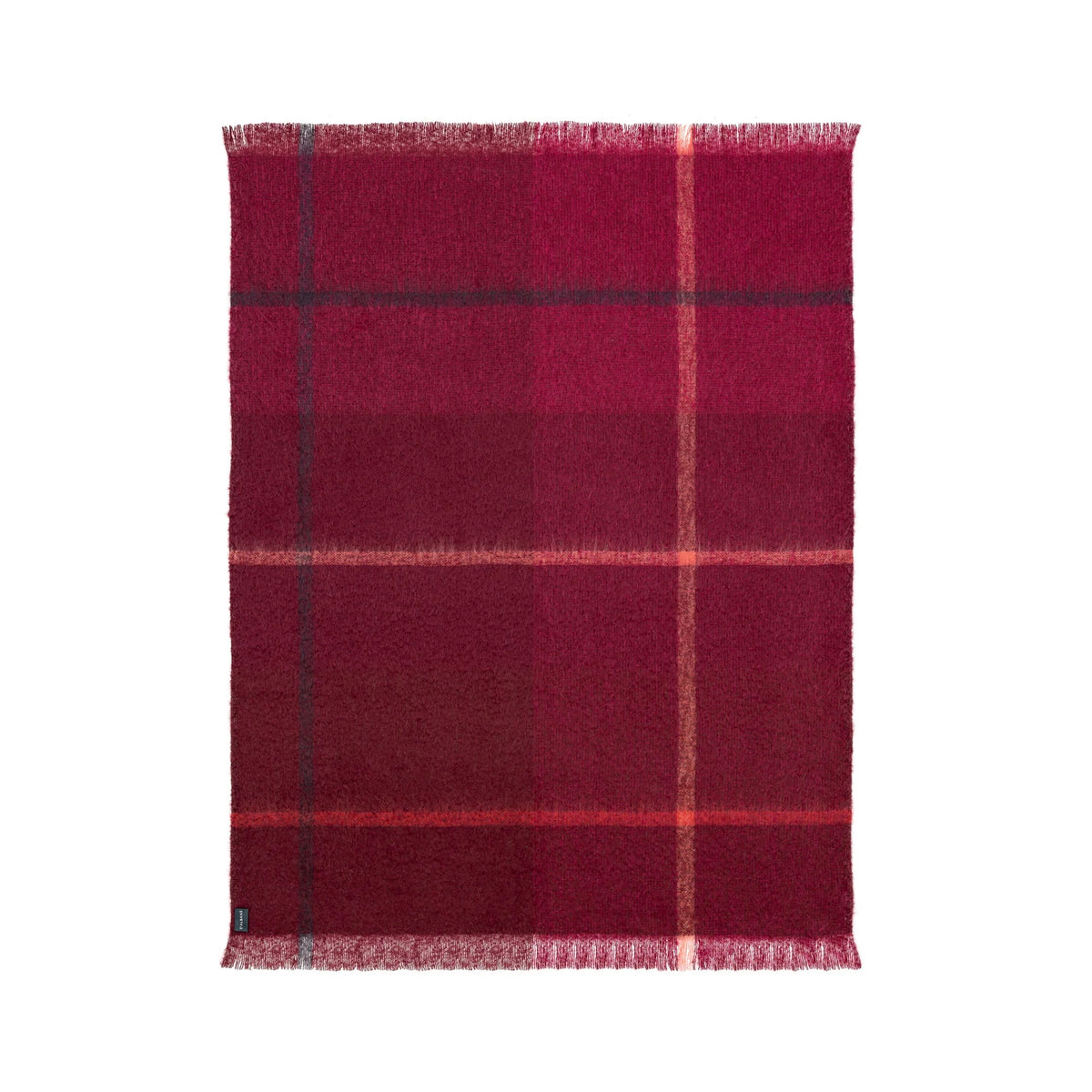 Bordeaux Mohair Throw