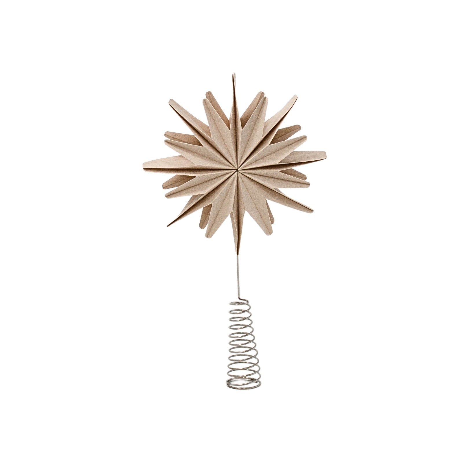 Tree Topper Star 35cm / Flaxseed