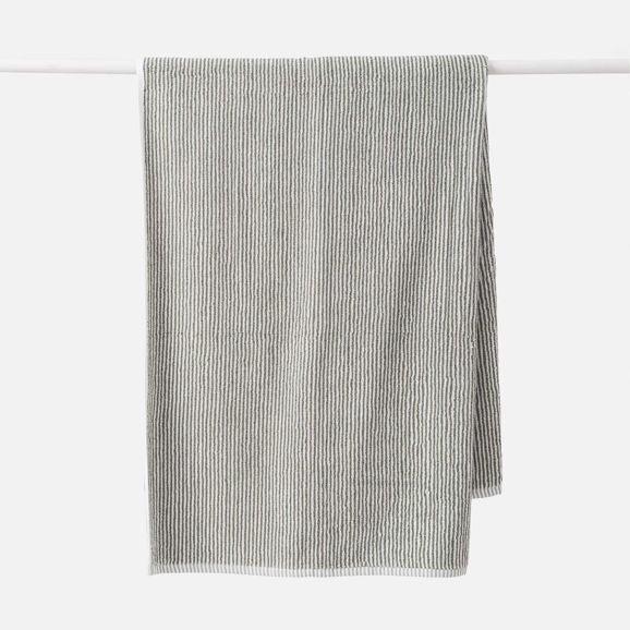 Stripe Cotton Bath Towel / Olive