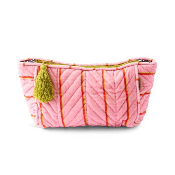 Wategos Soiree Stripe Velvet Toiletry Bag