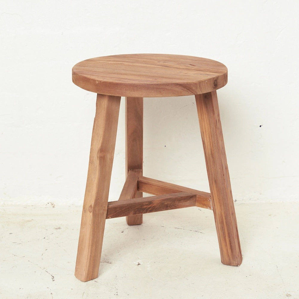 Talin Round Teak Stool