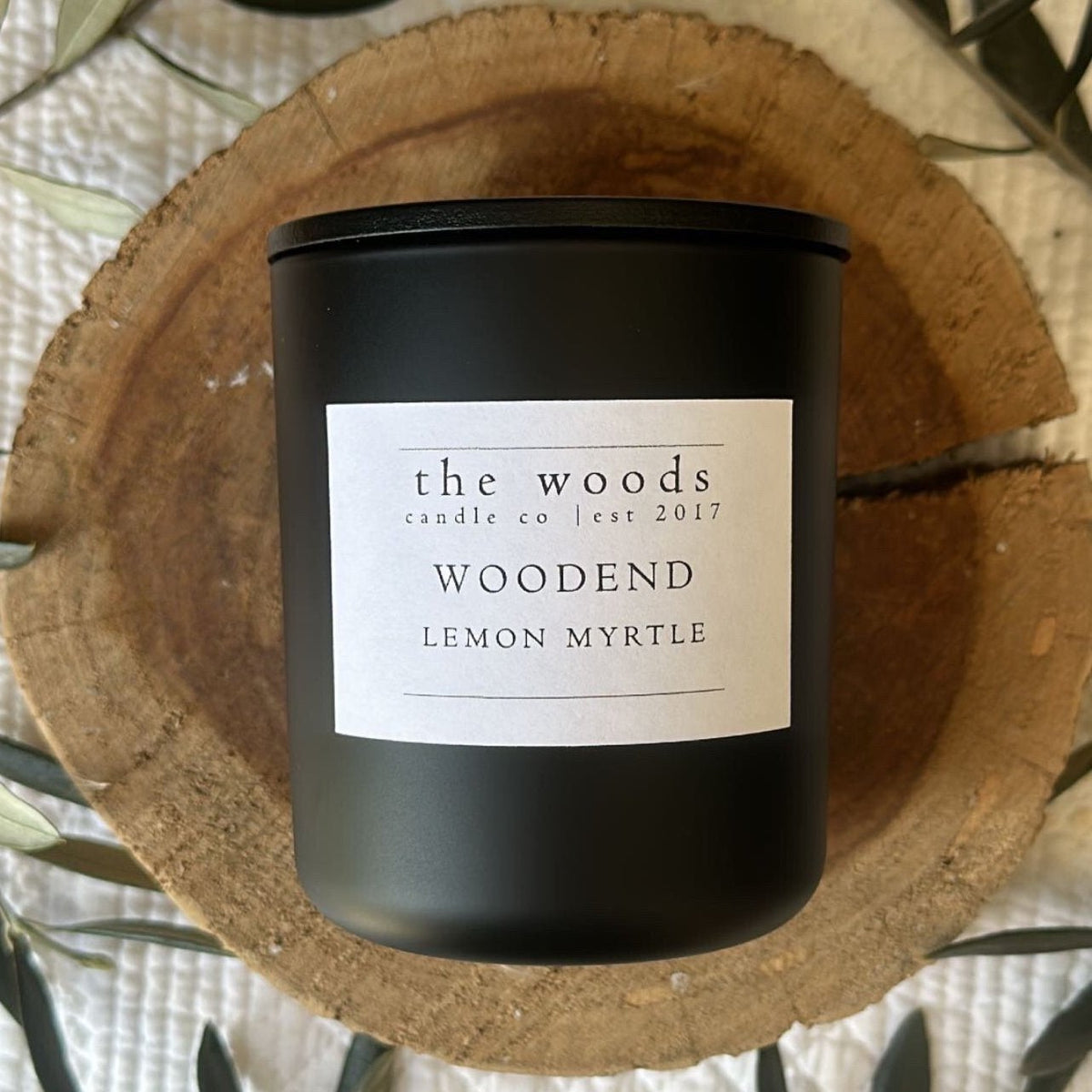 Woodend Lemon Myrtle Candle