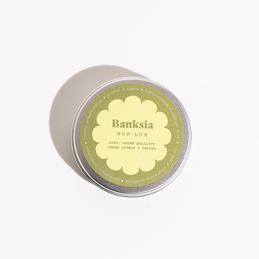 Banksia Travel Tin Candle