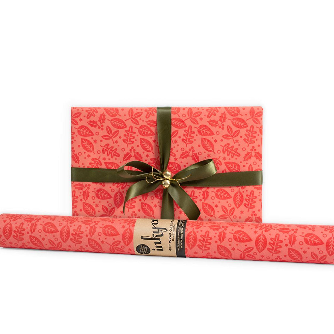 Wrapping Paper Roll 5m / Yule Forest Red