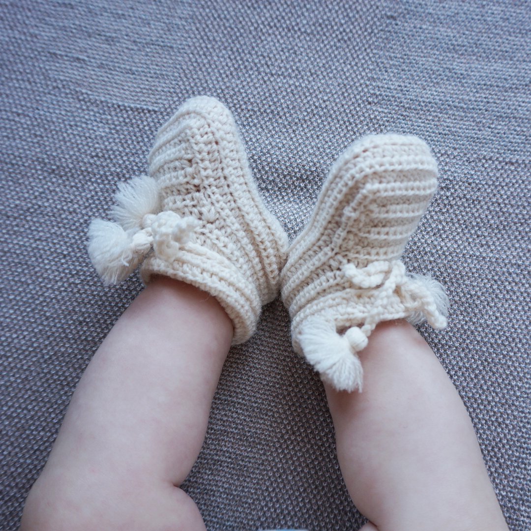 Charlie Crochet Wool Booties | D-Lux