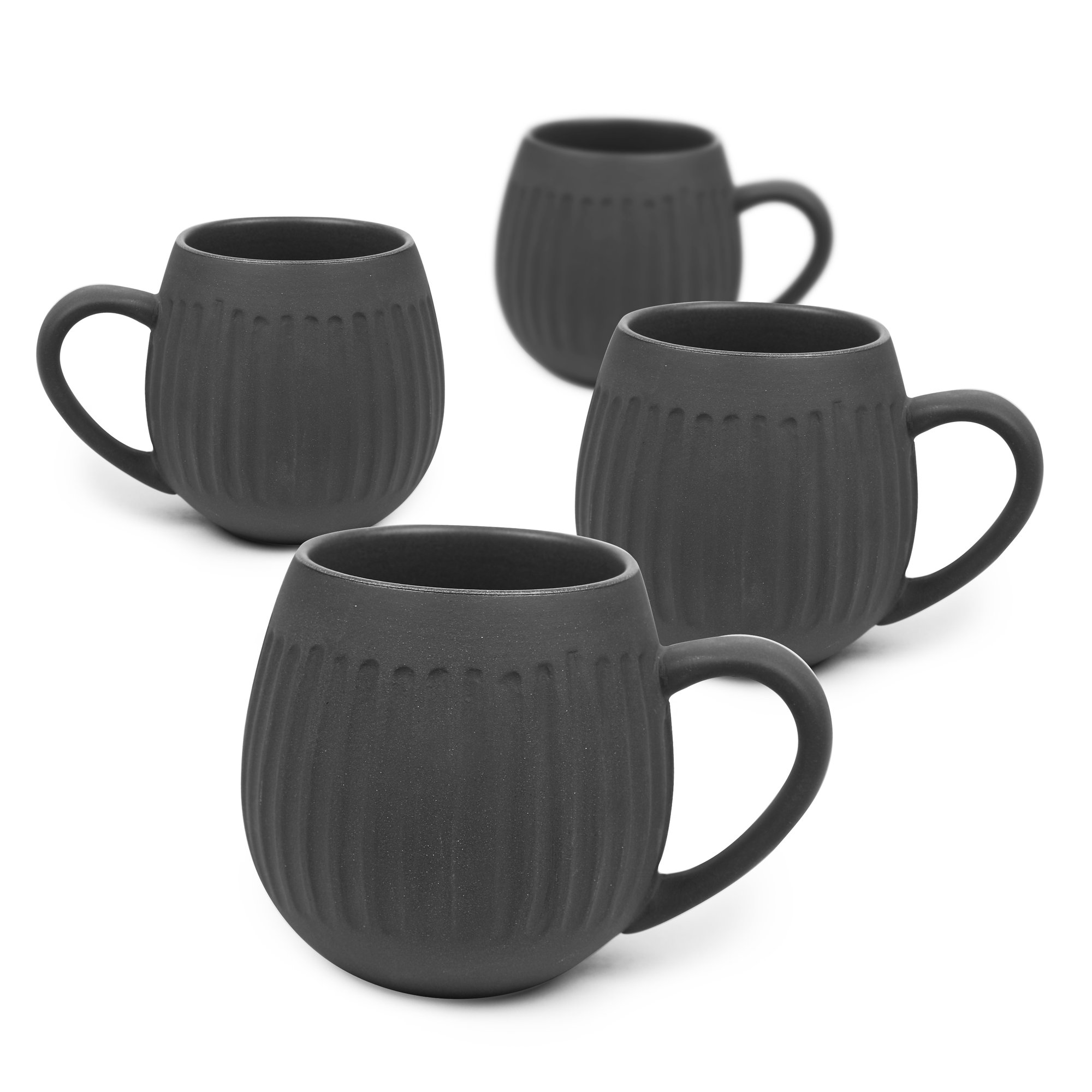 Tribe Mug Set / Black Clay