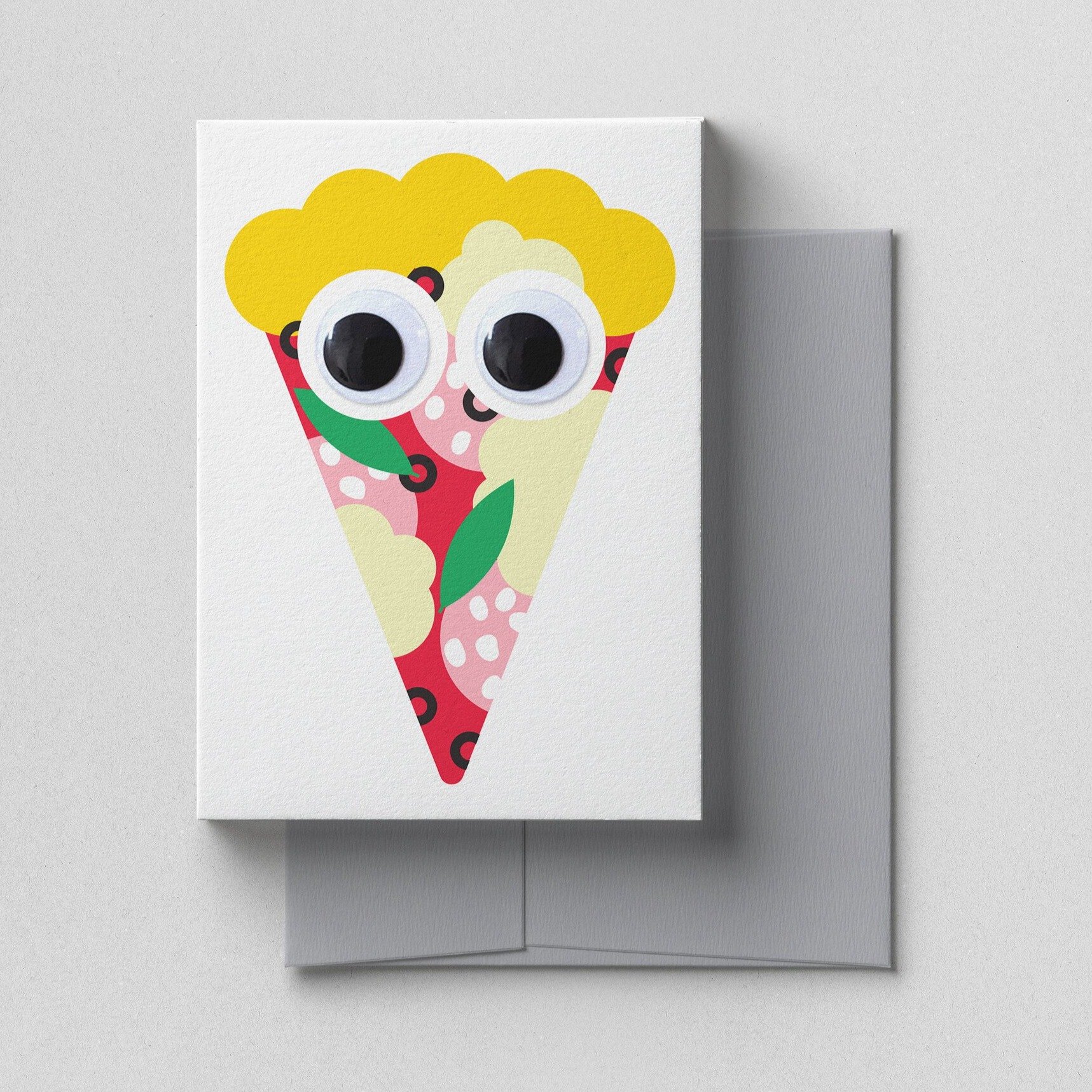 Greeting Card / Pizza Face