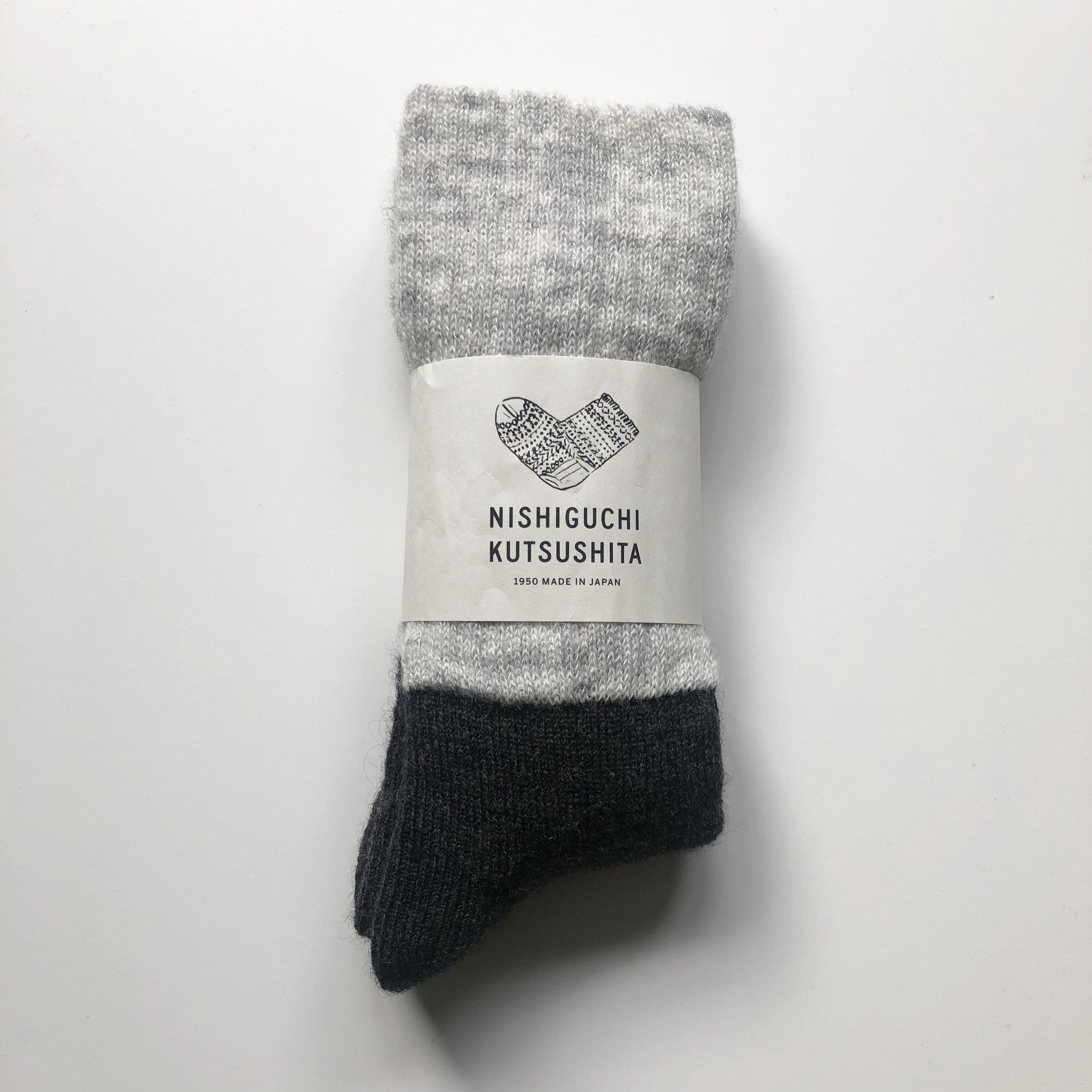 Oslo Mohair Wool Pile Socks / Black