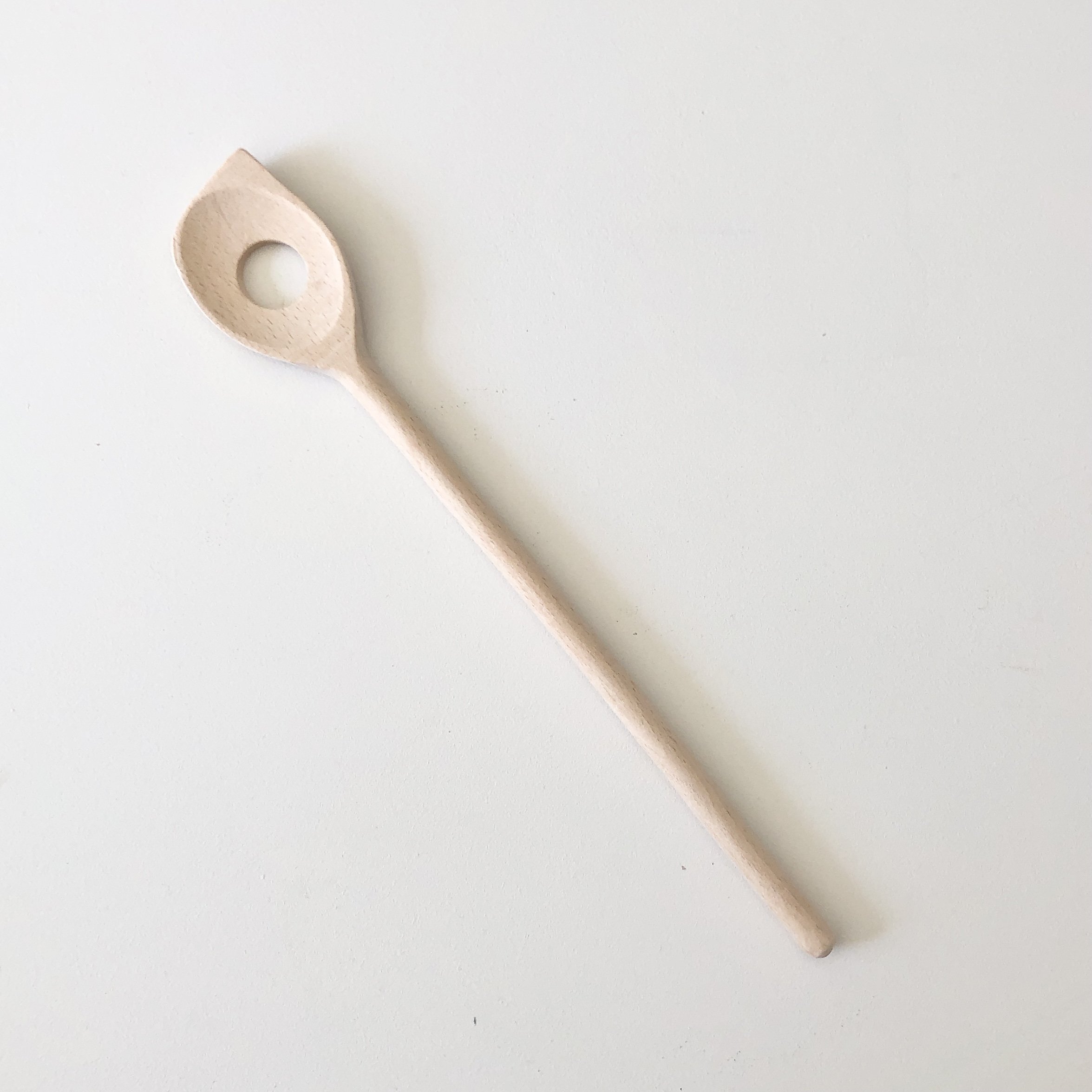 Wooden Scraper Spoon with Hole